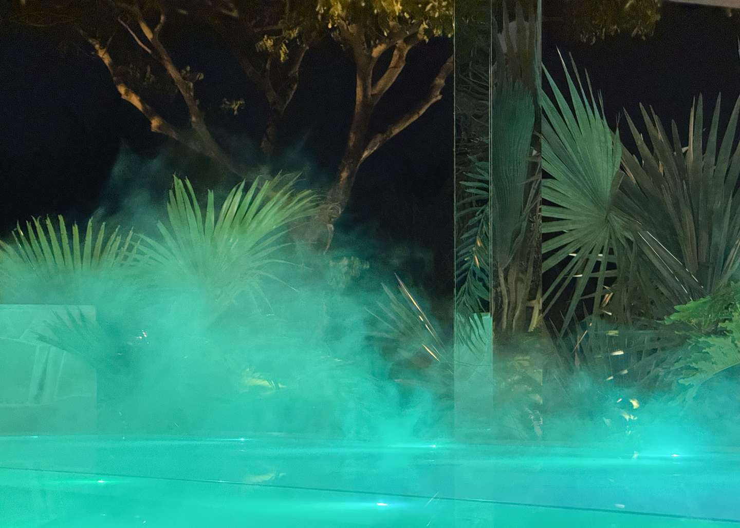 Urban Jungle Pool canopy at Hideout Wellness